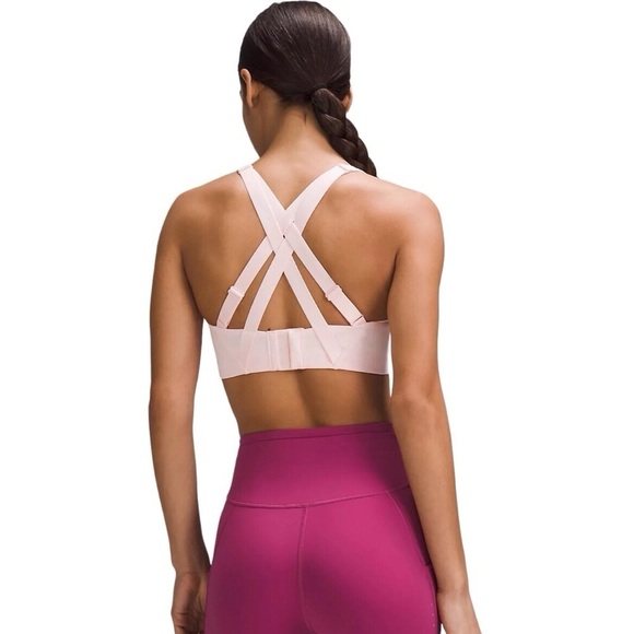 💓LULULEMON ENERGY HIGH SUPPORT SPORTS BRA STRAWBERRY MILKSHAKE PINK 38 DD💓 - Picture 4 of 12